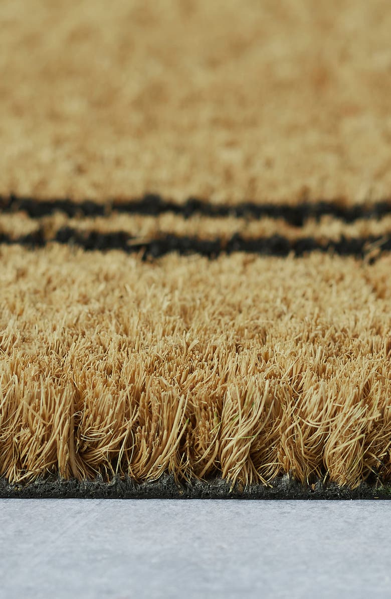 VCNY HOME Welcome Stripe Coir Doormat, Alternate, color, Green