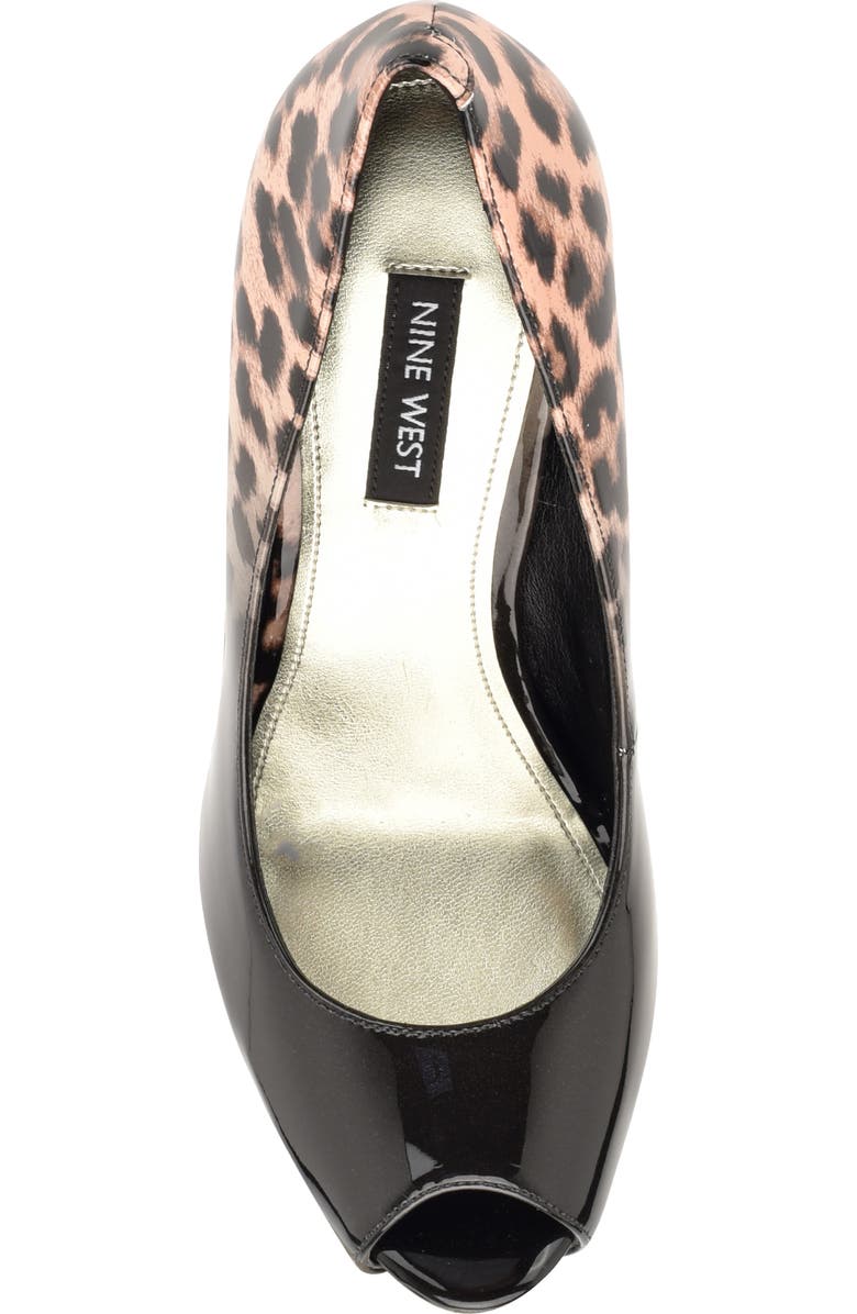 Nine West Hethr Peep Toe Platform Pump, Alternate, color,