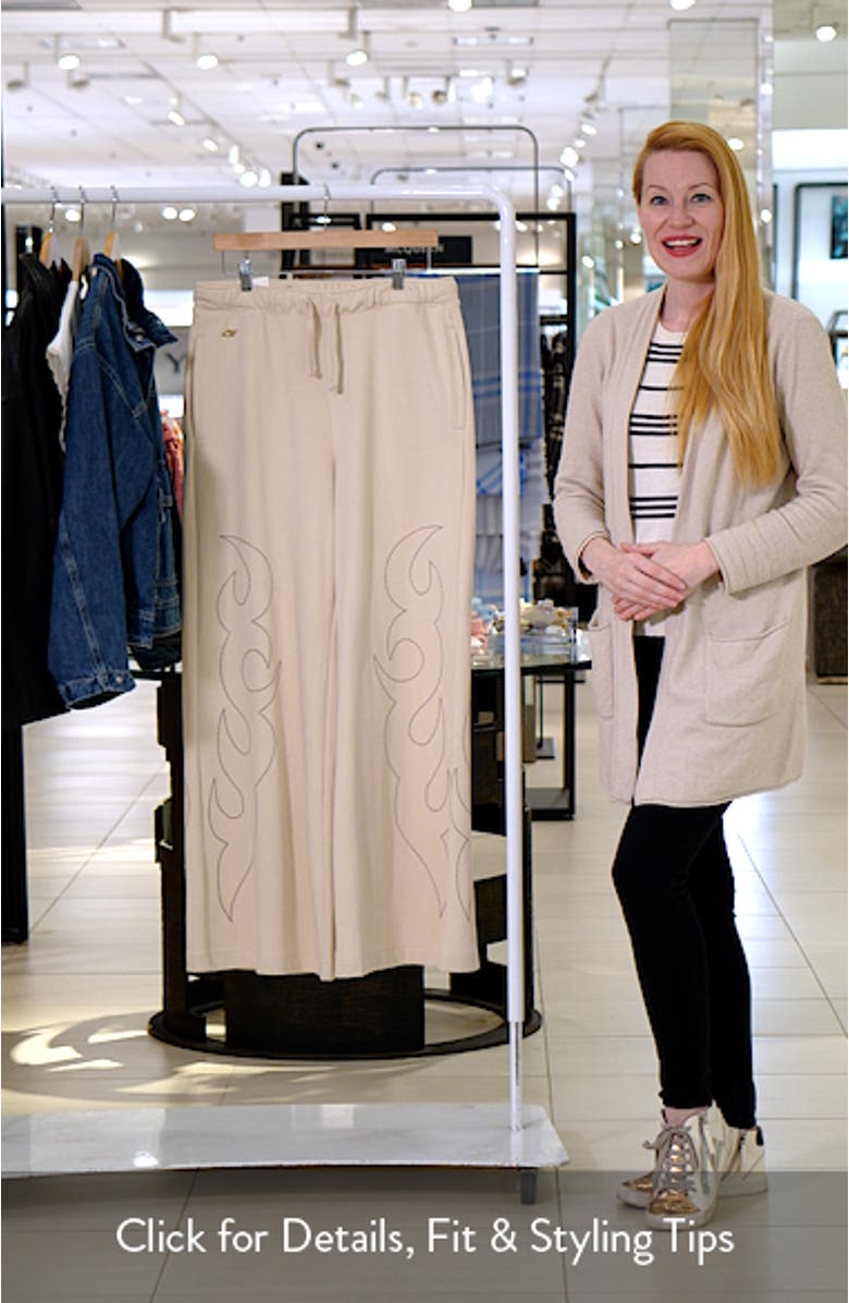 x Lainey Wilson Western Graphic Wide Leg Sweatpants, sales video thumbnail
