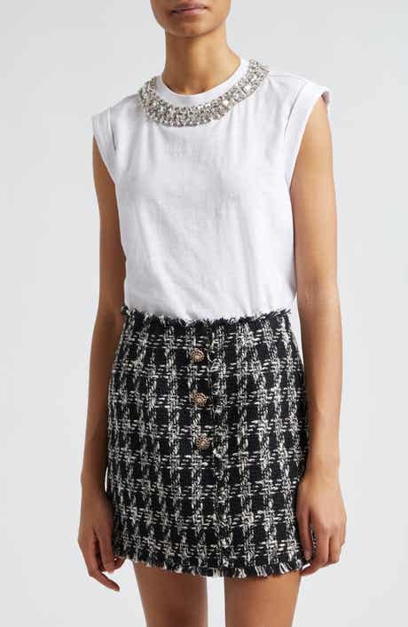 Bella Chunky Rhinestone Sleeveless T-Shirt