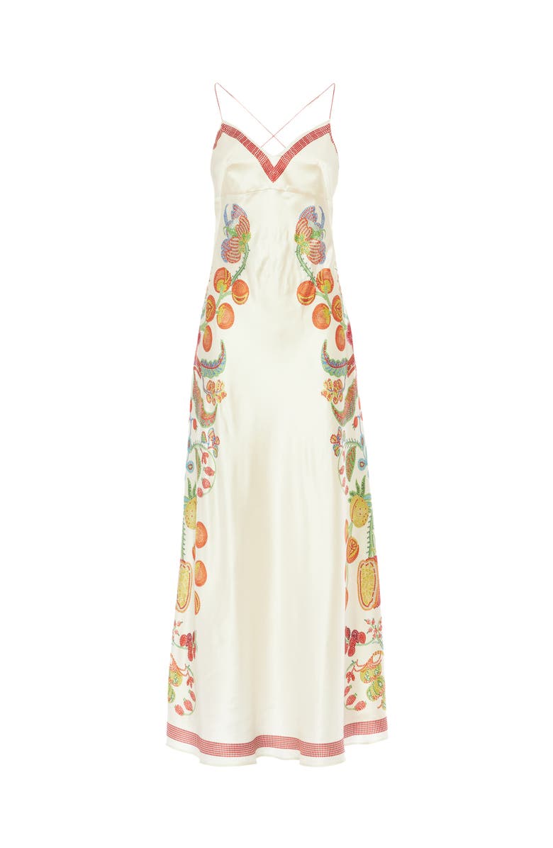 La DoubleJ Eros Slip Dress, Alternate, color, Grenadilla Placée Off White