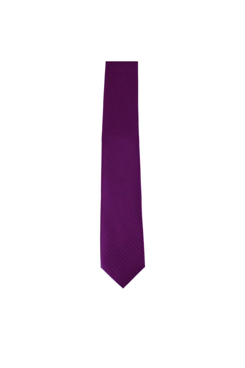 Etched Herringbone Twist Necktie, Alternate, color, Purple
