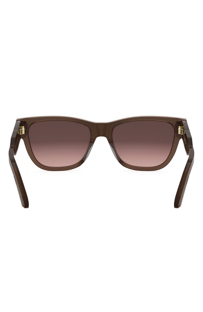 DIOR 'DiorSignature S6U 54mm Butterfly Sunglasses, Alternate, color, Shiny Light Brown / Roviex