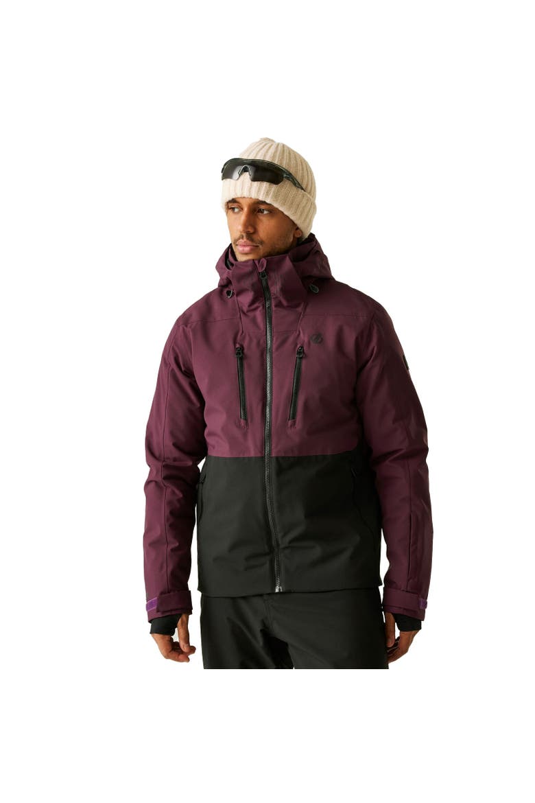Baseplate Iii Ski Jacket, Alternate, color, Black and Fig