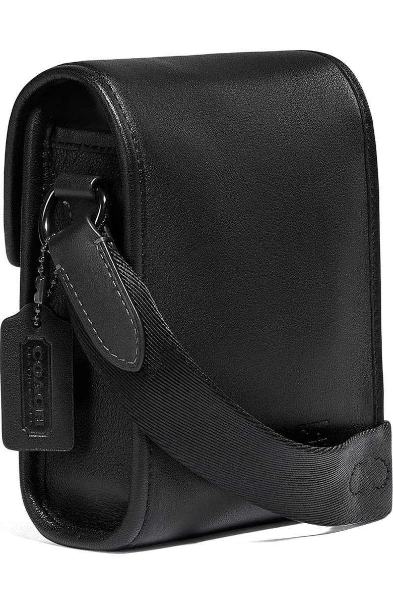 COACH Charter North/South Leather Crossbody Bag, Alternate, color,