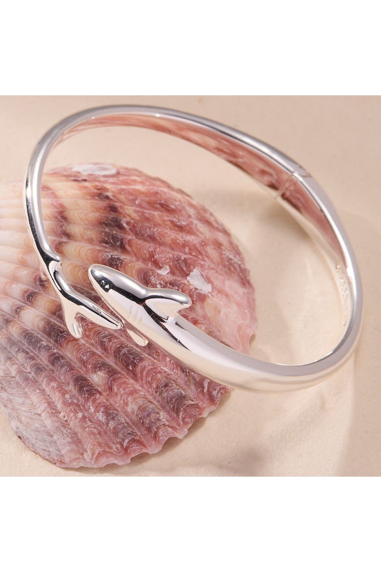 Shark Bypass Cuff, Alternate, color, Silver