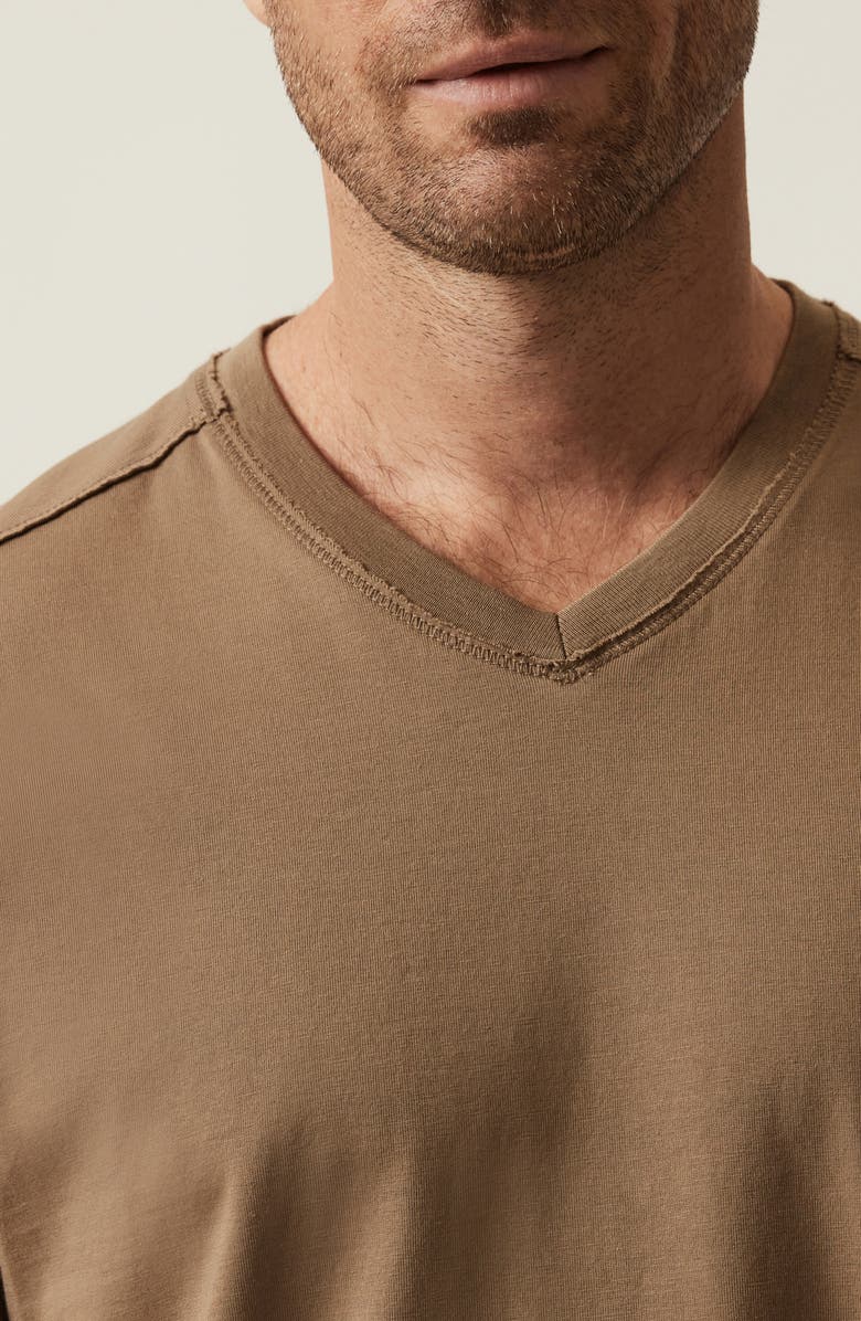 34 Heritage Deconstructed V-Neck Pima Cotton T-Shirt, Alternate, color, Shitake