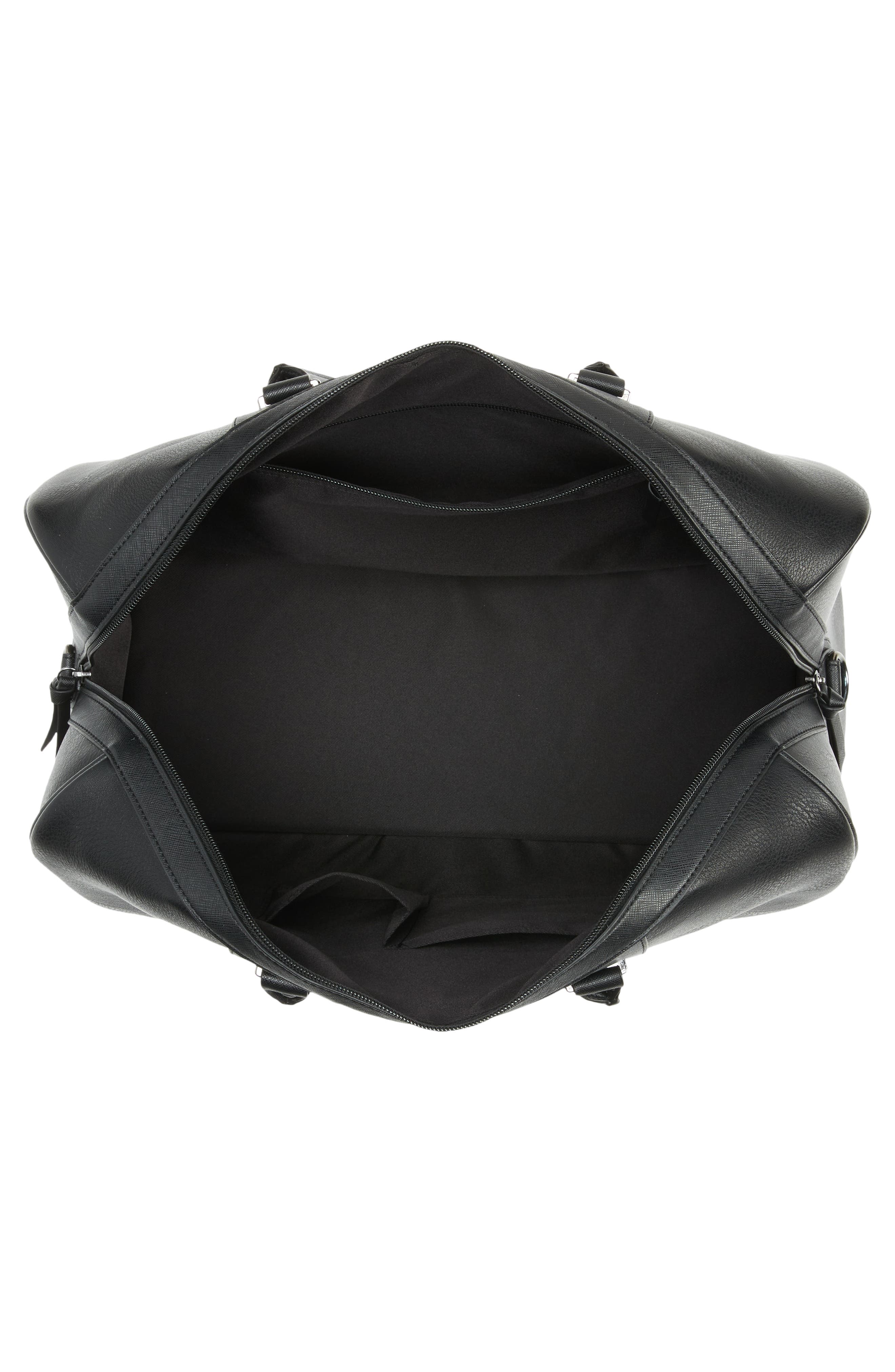 Ted Baker London Everyday Stripe Faux Leather Holdall Bag, Alternate, color, 