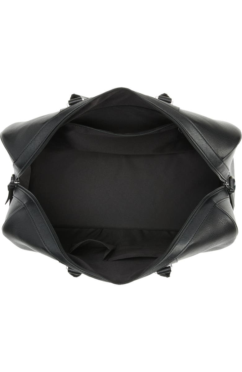 Ted Baker London Everyday Stripe Faux Leather Holdall Bag, Alternate, color,