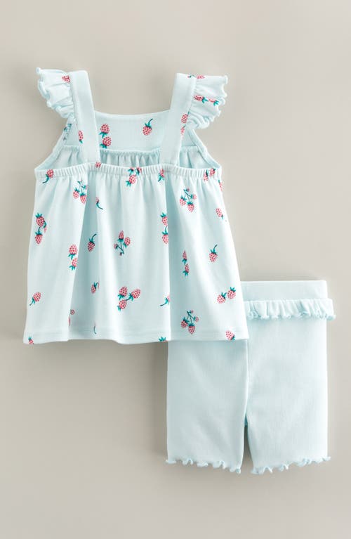Tucker + Tate Ruffle Sleeve Top & Bike Shorts Set In Multi