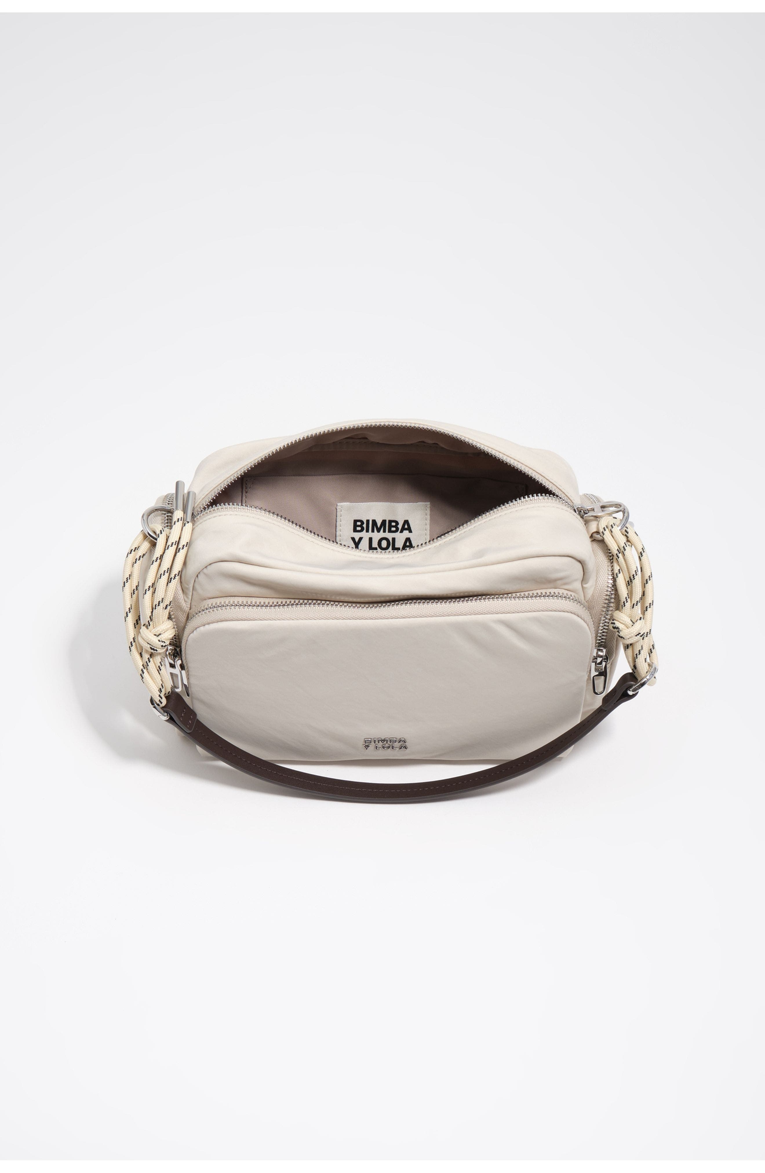 Bimba y Lola Medium Crossbody Pocket Bag SS26, Alternate, color, Stonewhite
