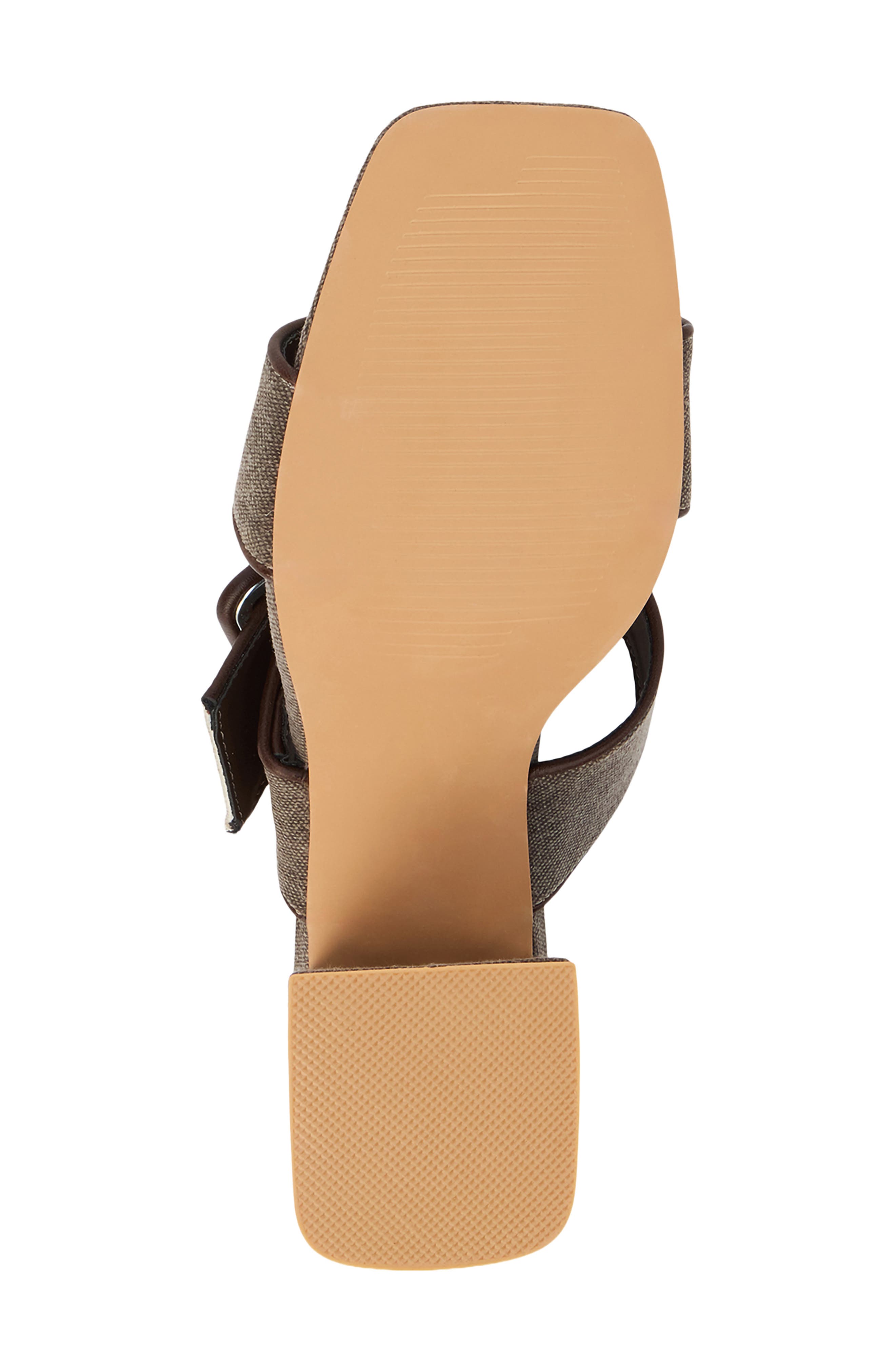 Lucy Block Heel Sandal, Alternate, color, CHOCOLATE LINEN