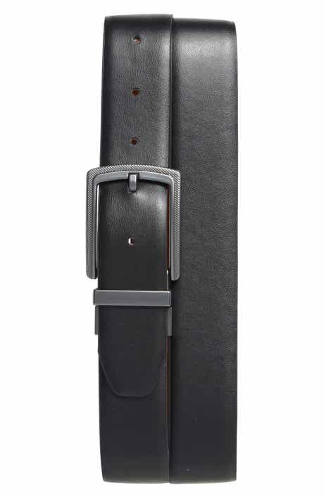 Textured Buckle Reversible Belt