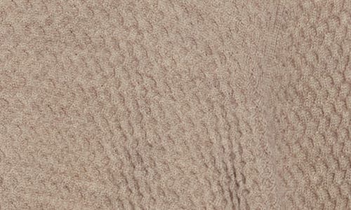 Bruno Magli Textured Merino Wool Quarter Zip Pullover In Brown