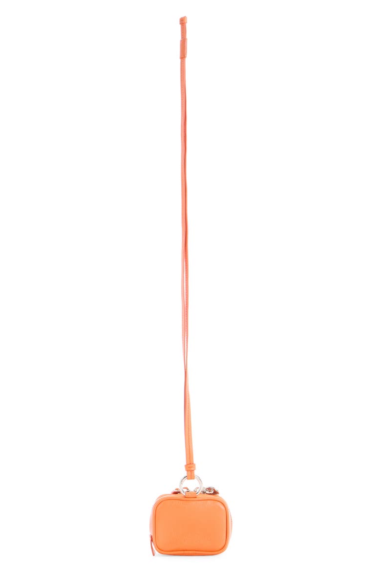 Camero Clip Earbuds Case, Alternate, color, PUMPKIN ORANGE