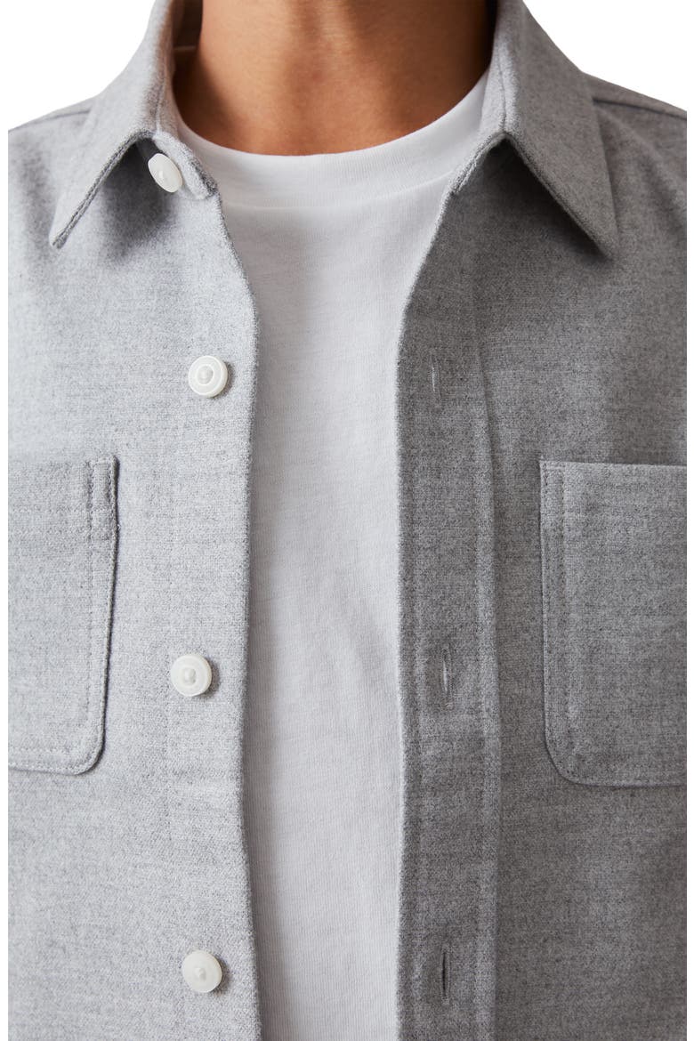 Kids' Parque Sr. Button-Up Shirt, Alternate, color, SOFT GREY MELANGE