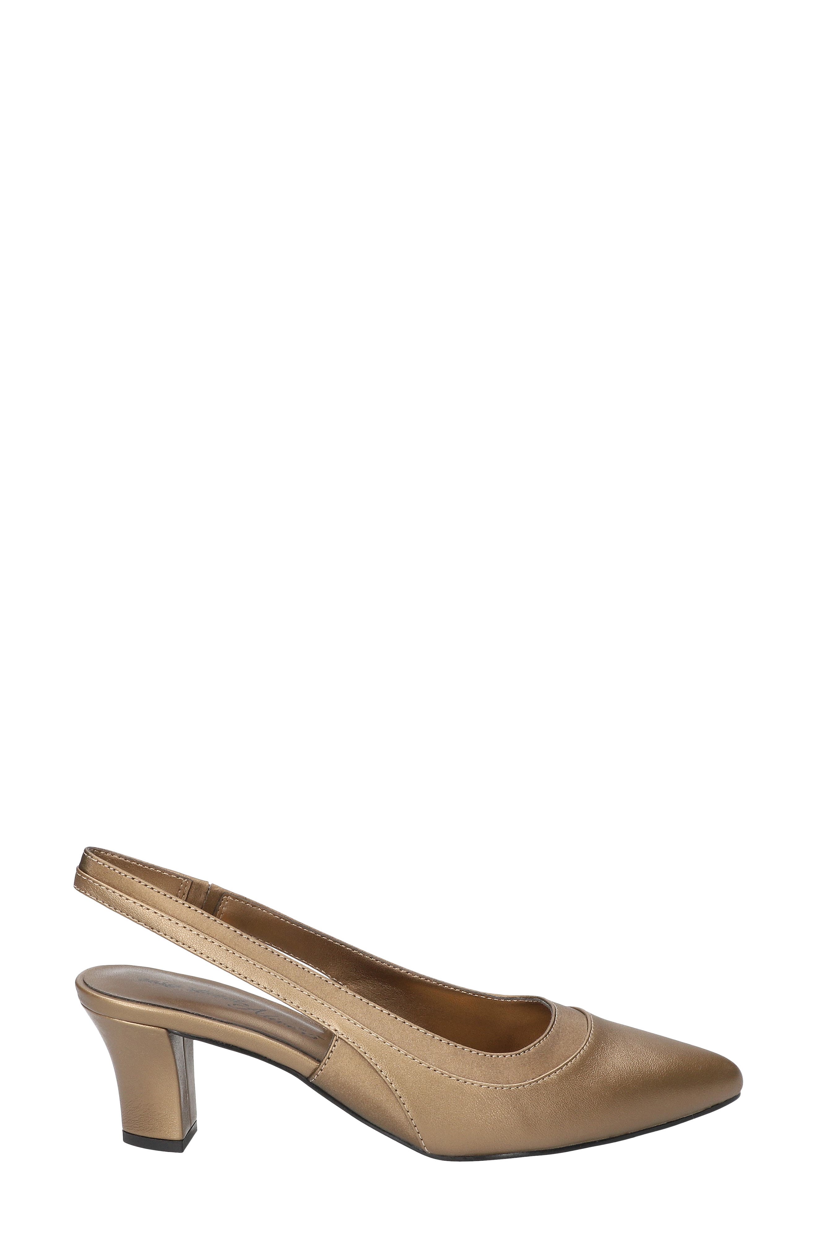 EASY STREET Dessa Slingback Pointed Toe Pump, Alternate, color, Bronze