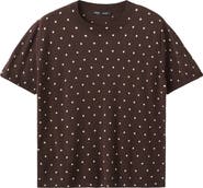 MANGO Polka Dot Short Sleeve Sweater