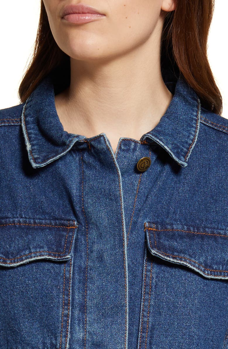 Treasure & Bond Cotton Denim Barn Jacket, Alternate, color, 