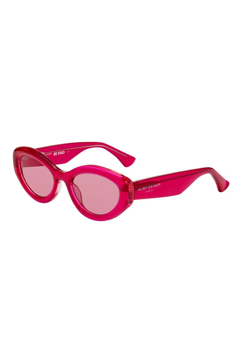 54mm Cat Eye Sunglasses, Alternate, color, FUCHSIA CRYSTAL/ PINK