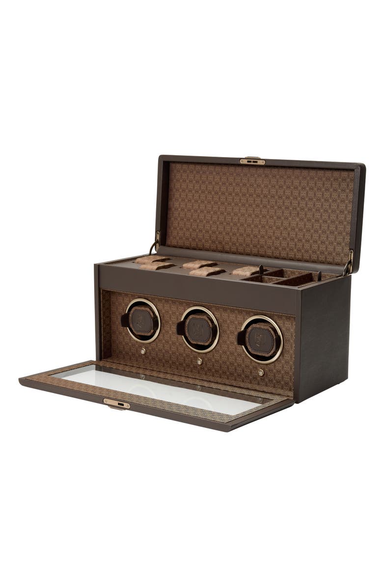 WOLF Earth Triple Watch Winder, Alternate, color, Coffee