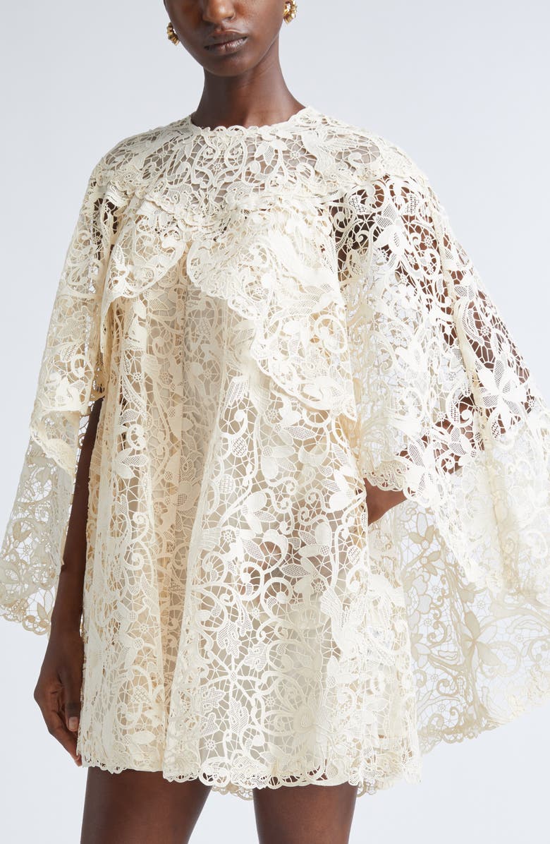Zimmermann Memento Bird Lace, Alternate, color, Cream