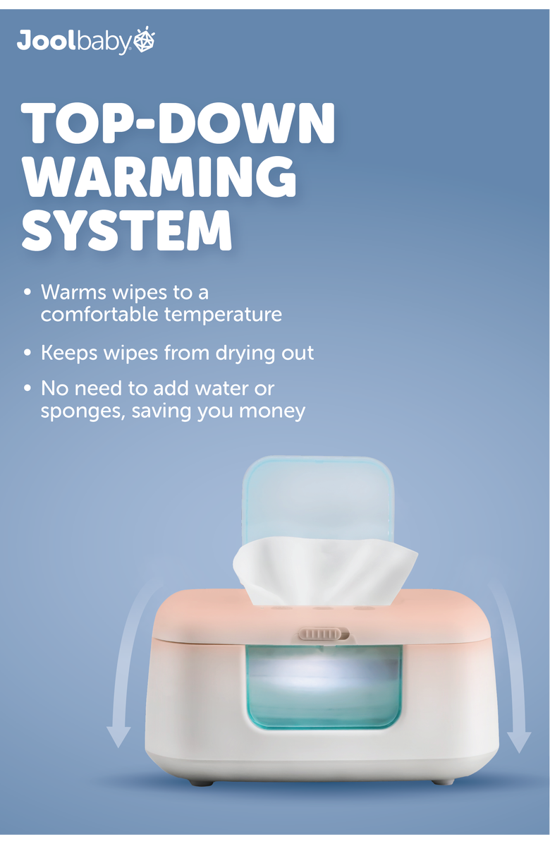 Jool Baby TinyBums Baby Wipe Warmer with LED Nightlight, Alternate, color, Grey