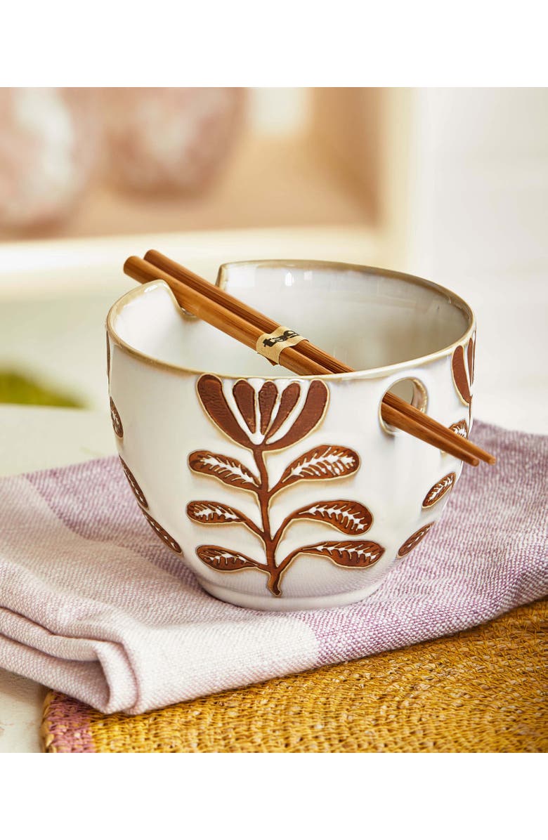 tag Lavender Honey Ceramic Noodle Bowl Dishwasher Safe Multicolor, Alternate, color, Multicolored