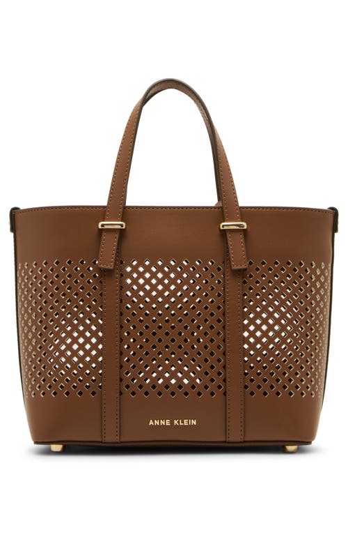 ANNE KLEIN ANNE KLEIN MINI PERFORATED TOTE BAG 