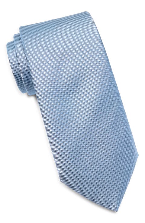 Micropattern Silk Blend Tie