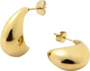 D.LOUISE Curved Midi Hoop Earrings