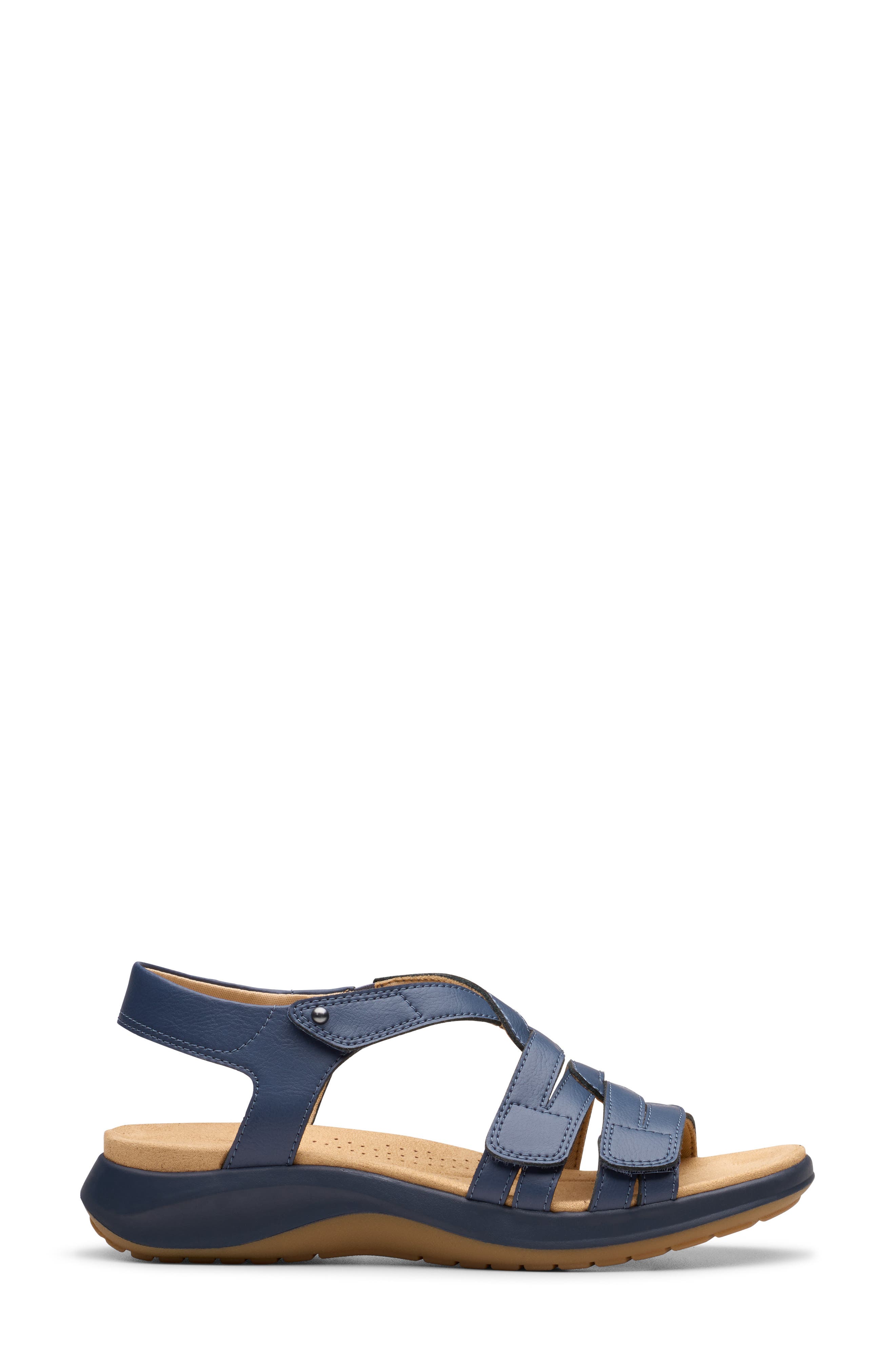 Clarks<sup>®</sup> Maelynn Paige Sandal, Alternate, color, Navy Leather