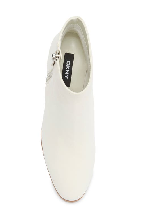 Dkny Cruz Ankle Bootie In White