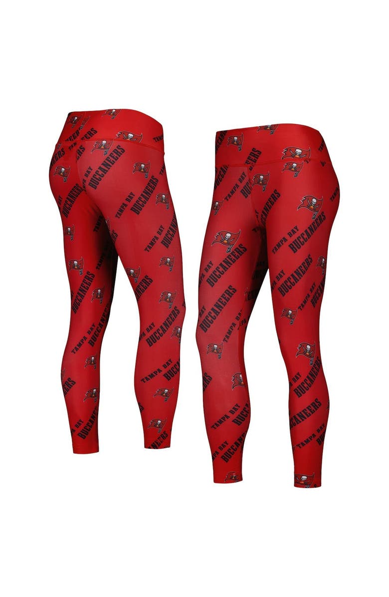 CONCEPTS SPORT Women's Concepts Sport Red Tampa Bay Buccaneers Breakthrough Allover Print Lounge Leggings, Alternate, color, Red