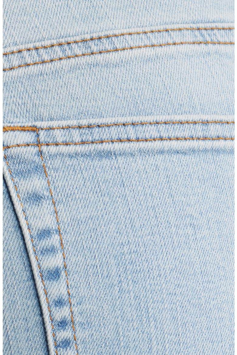 The Mellow Frayed Ankle Straight Leg Jeans, Alternate, color, TRIBUTE RAW FRAY