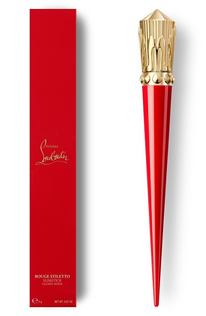 Christian Louboutin Rouge Stiletto Glossy Shine Lipstick, Alternate, color, Bare Kate 303S