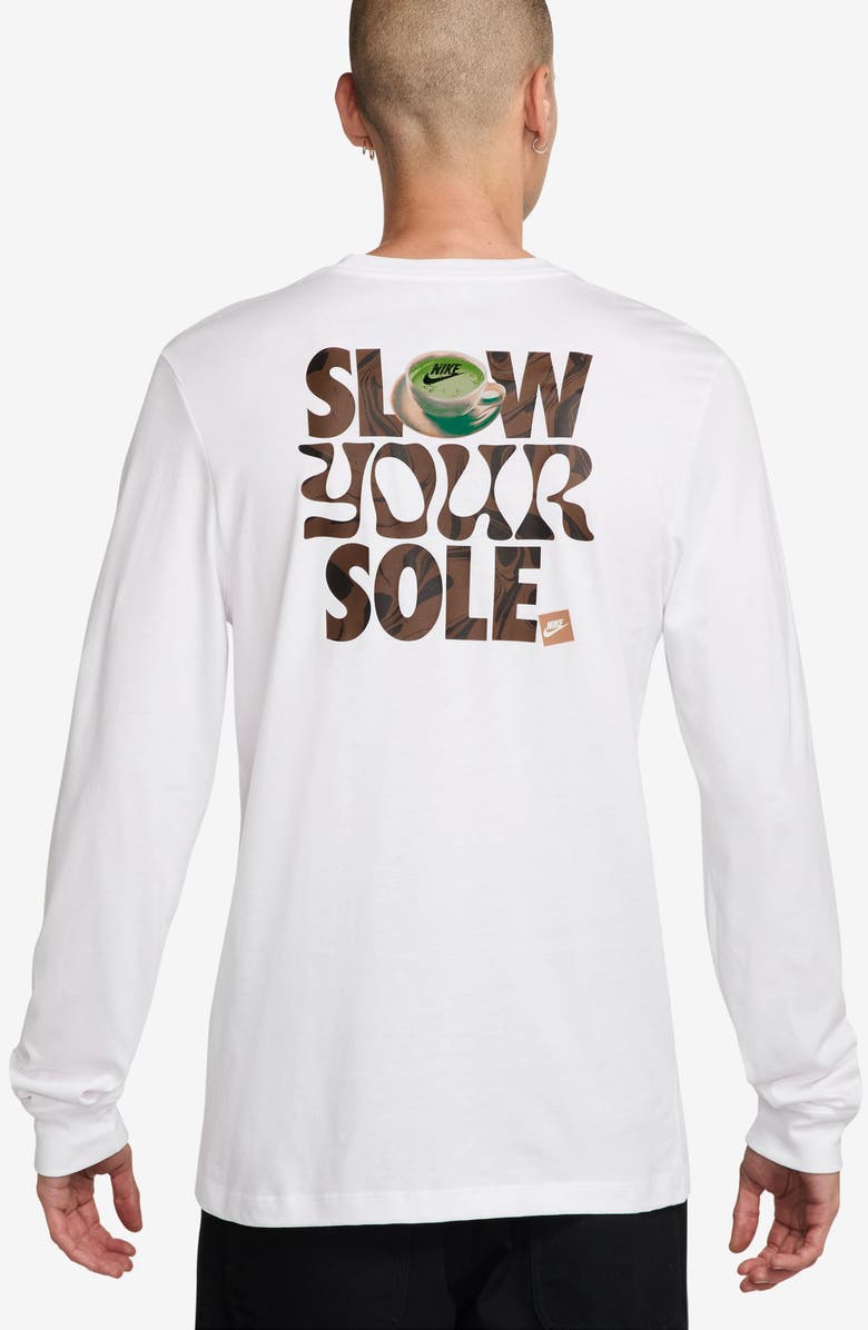 Nike Sportswear Club Slow your Sole Long Sleeve Graphic T-Shirt, Alternate, color,
