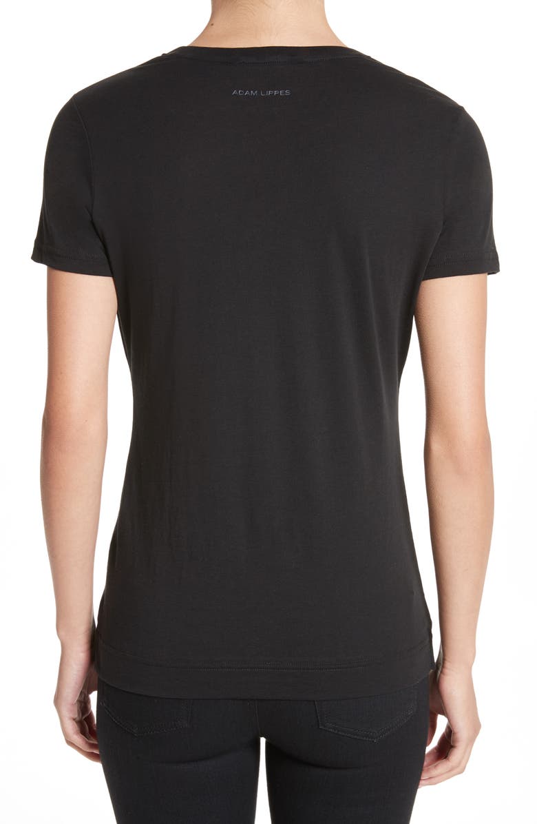 Adam Lippes Cotton Crewneck Tee, Alternate, color,
