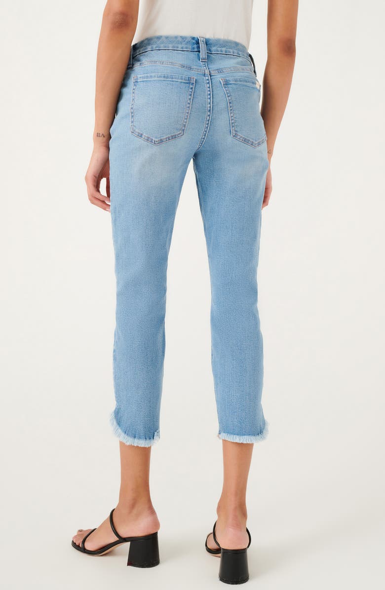 JEN7 by 7 For All Mankind Fray Tulip Hem Crop Skinny Jeans, Alternate, color,
