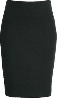 ST. JOHN Comact Bouclé Knit Skirt