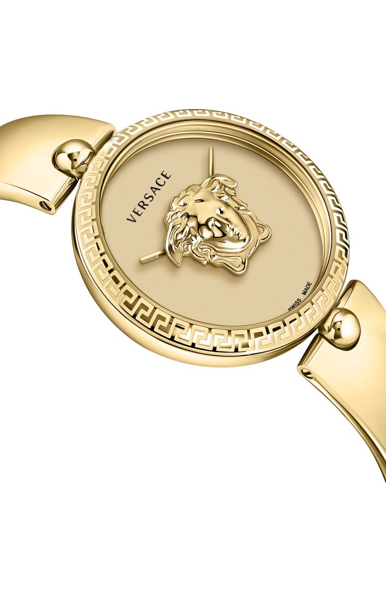 Versace Palazzo Empire Two Hand Quartz Watch, 39mm, Alternate, color, Gold