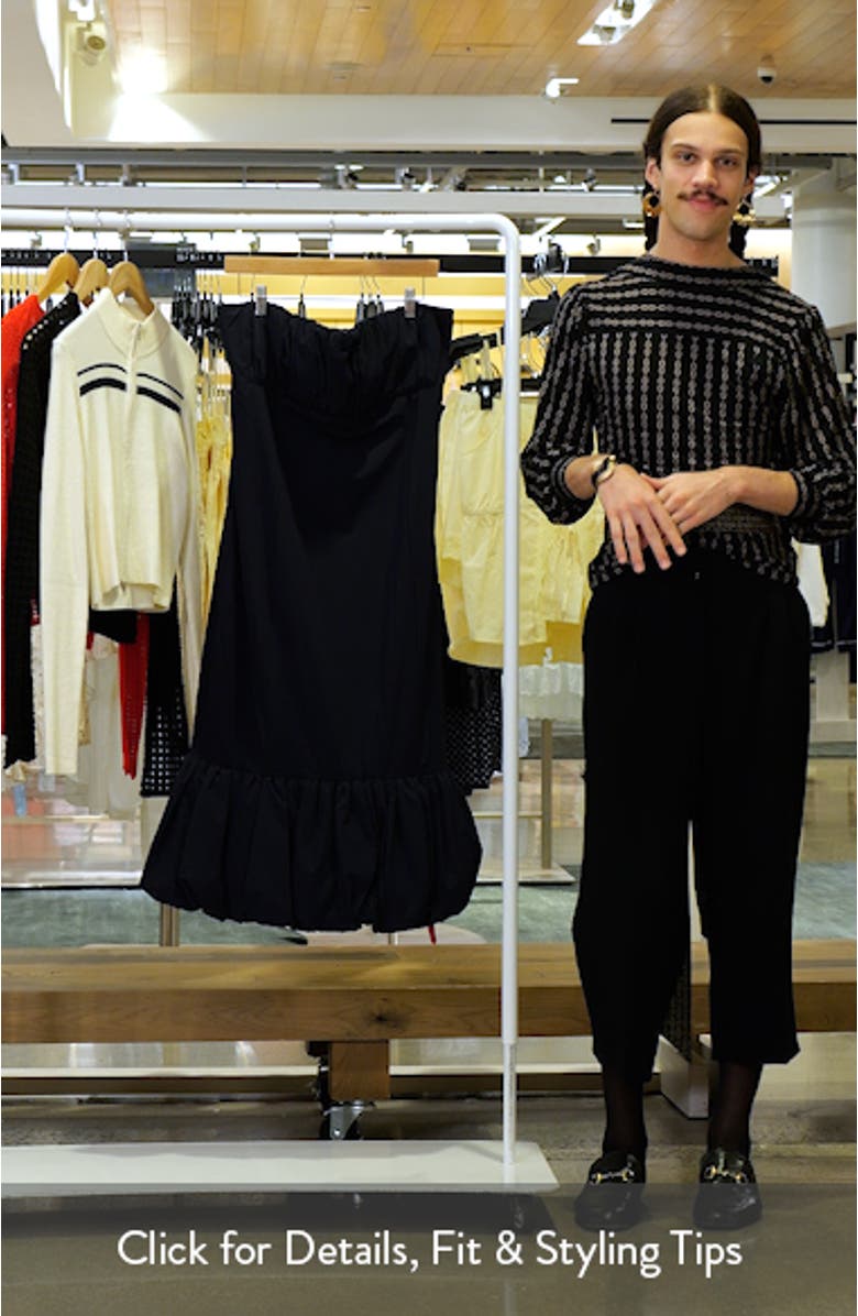 Strapless Bubble Hem Cocktail Dress, sales video thumbnail