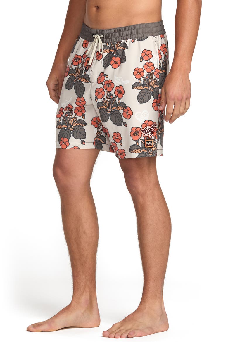 Icons Layback Swim Trunks, Alternate, color, STONE
