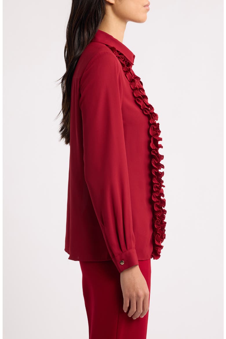 Ruffle Shirt, Alternate, color, TITIAN RED