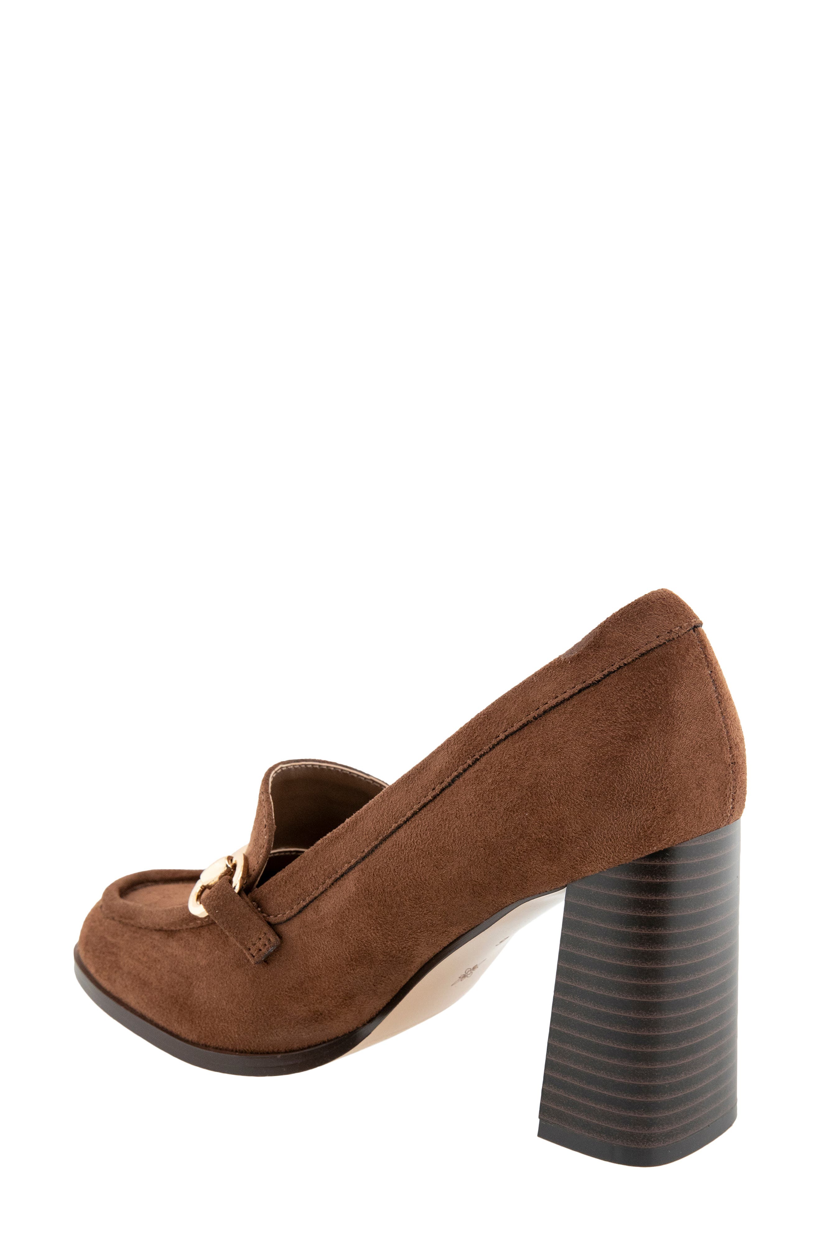 Yixy Loafer Pump, Alternate, color, DARK BROWN