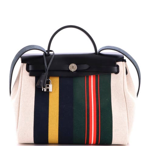 Herbag Zip Rayures d'Equipage Toile and Leather 31