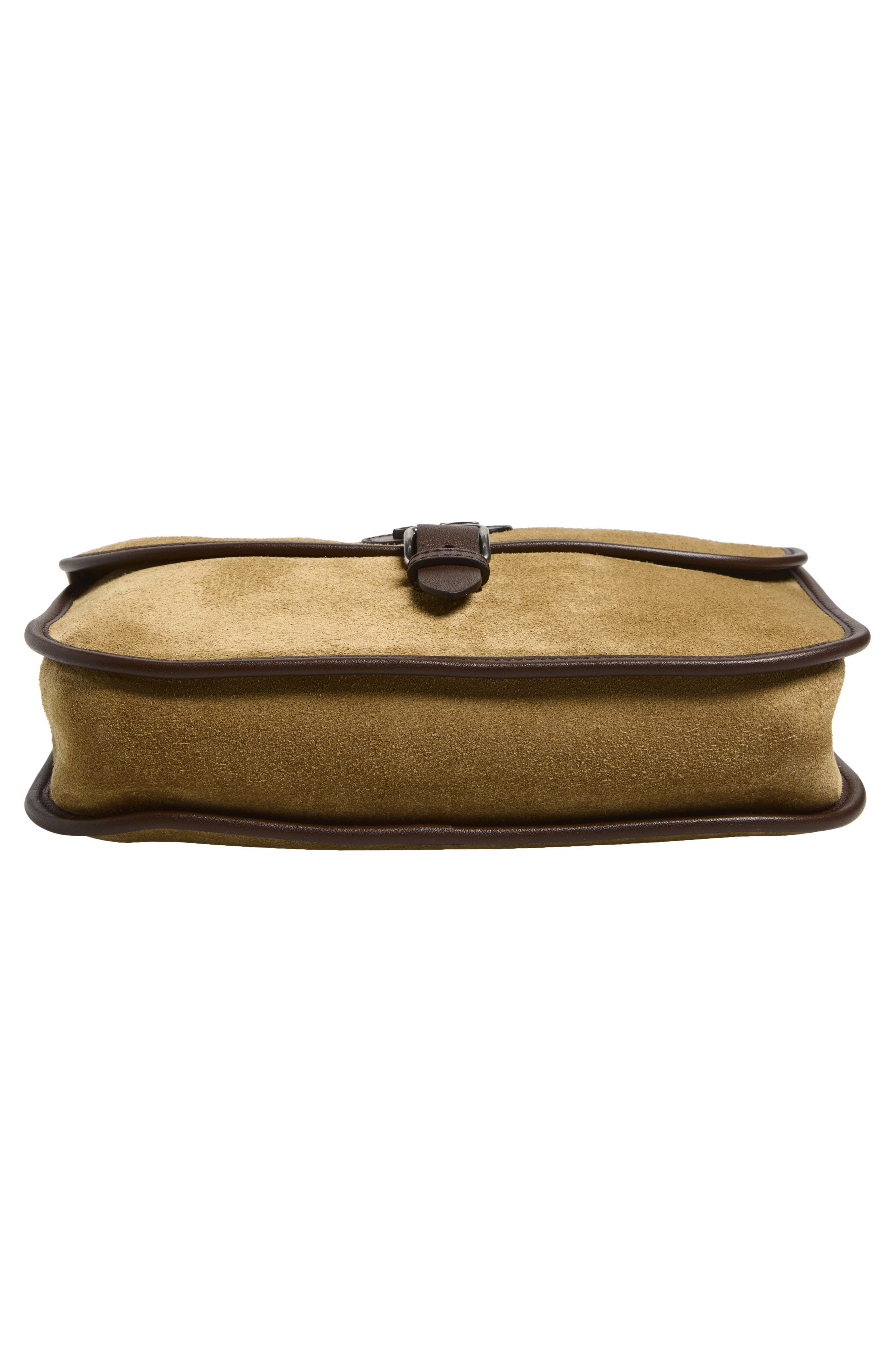 Antibes Suede Crossbody Bag, Alternate, color, BEIGE