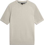 Ted Baker Torrent Short Sleeve Cotton & Wool Sweater
