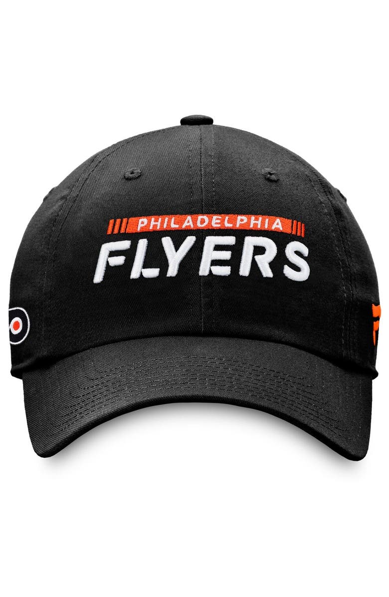 FANATICS Men's Fanatics Branded Black Philadelphia Flyers Authentic Pro Rink Adjustable Hat, Alternate, color, 