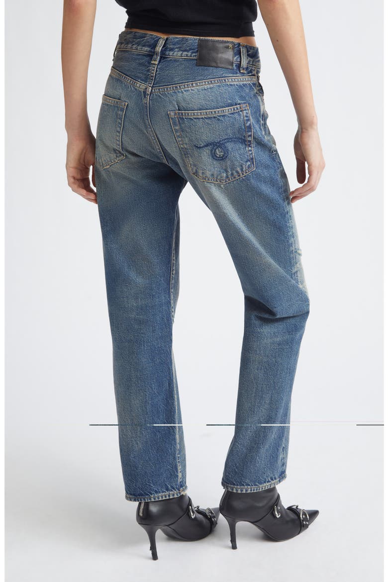 Boyfriend Straight Leg Jeans, Alternate, color, BOWERY INDIGO
